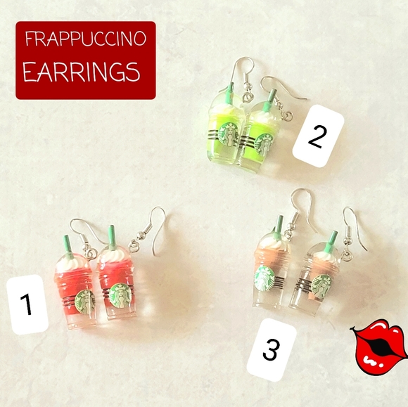 Jewelry - 2/$20🌼 Pick Your Starbucks Frappuccino Earrings